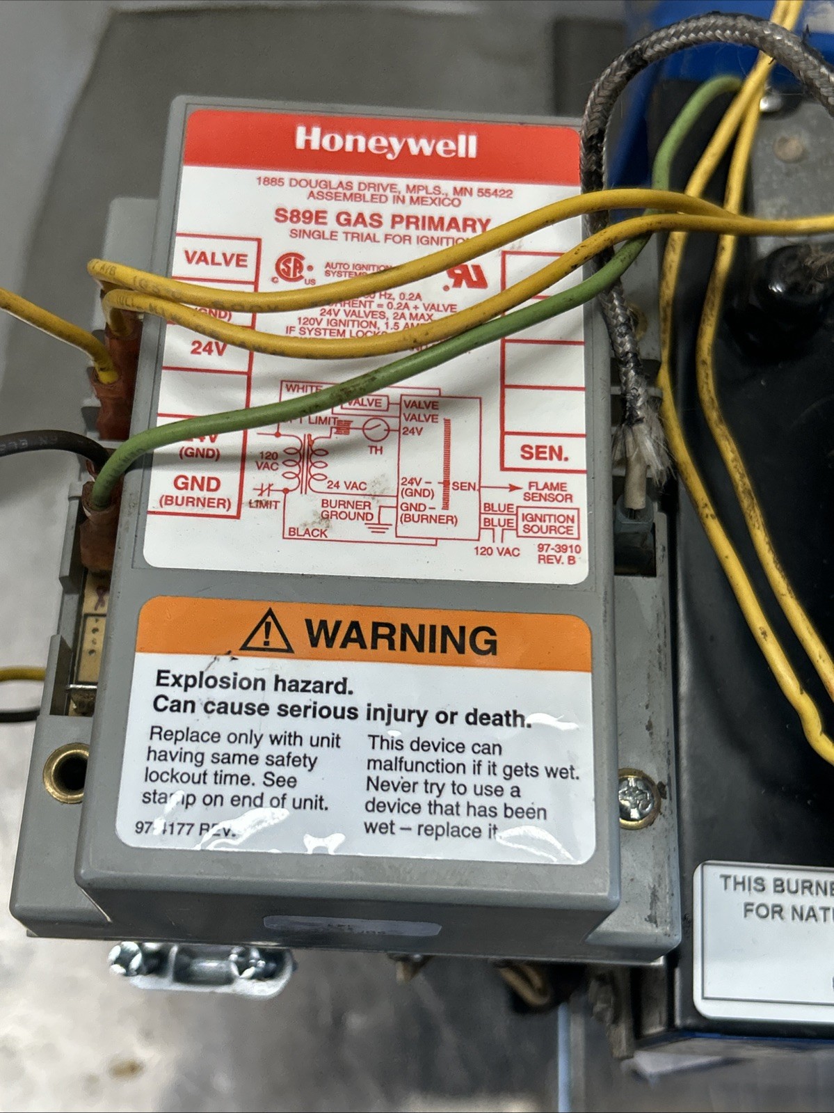 HSG 400 WAYNE power gas conversion burner CLEAN PRE-OWNED OEM