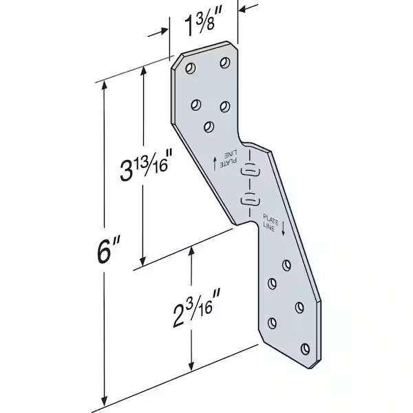 10 Pack Simpson H2.5A Strong Hurricane Bracket Tie H-2.5-A HClip Lot of 10