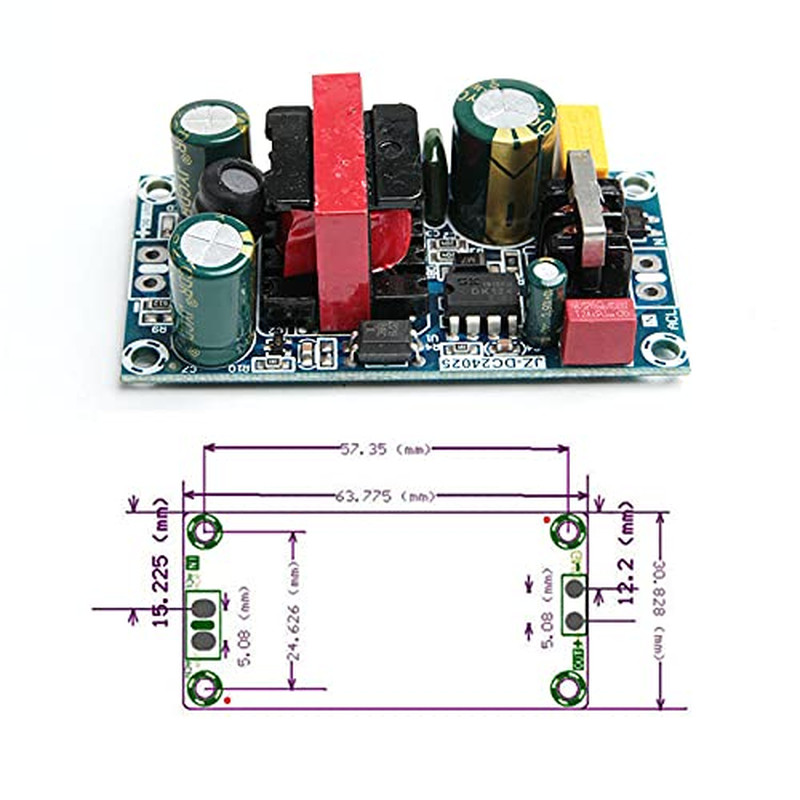 1Pcs AC-DC 110V 120V 220V 230V to 5V 12V 24V 2A Converter Board Module Power Sup