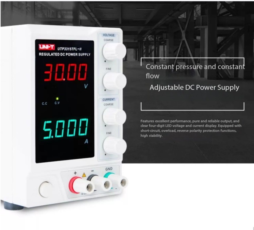 Digital Adjustable DC Regulated Power Supply for Laptop and Cell Phone Repair