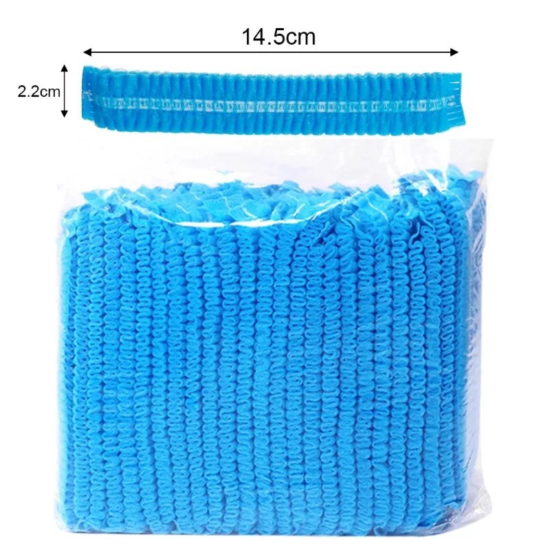 Disposable Non-Woven Bouffant Caps by JEVOLVE | 100% Latex Free Hair Net