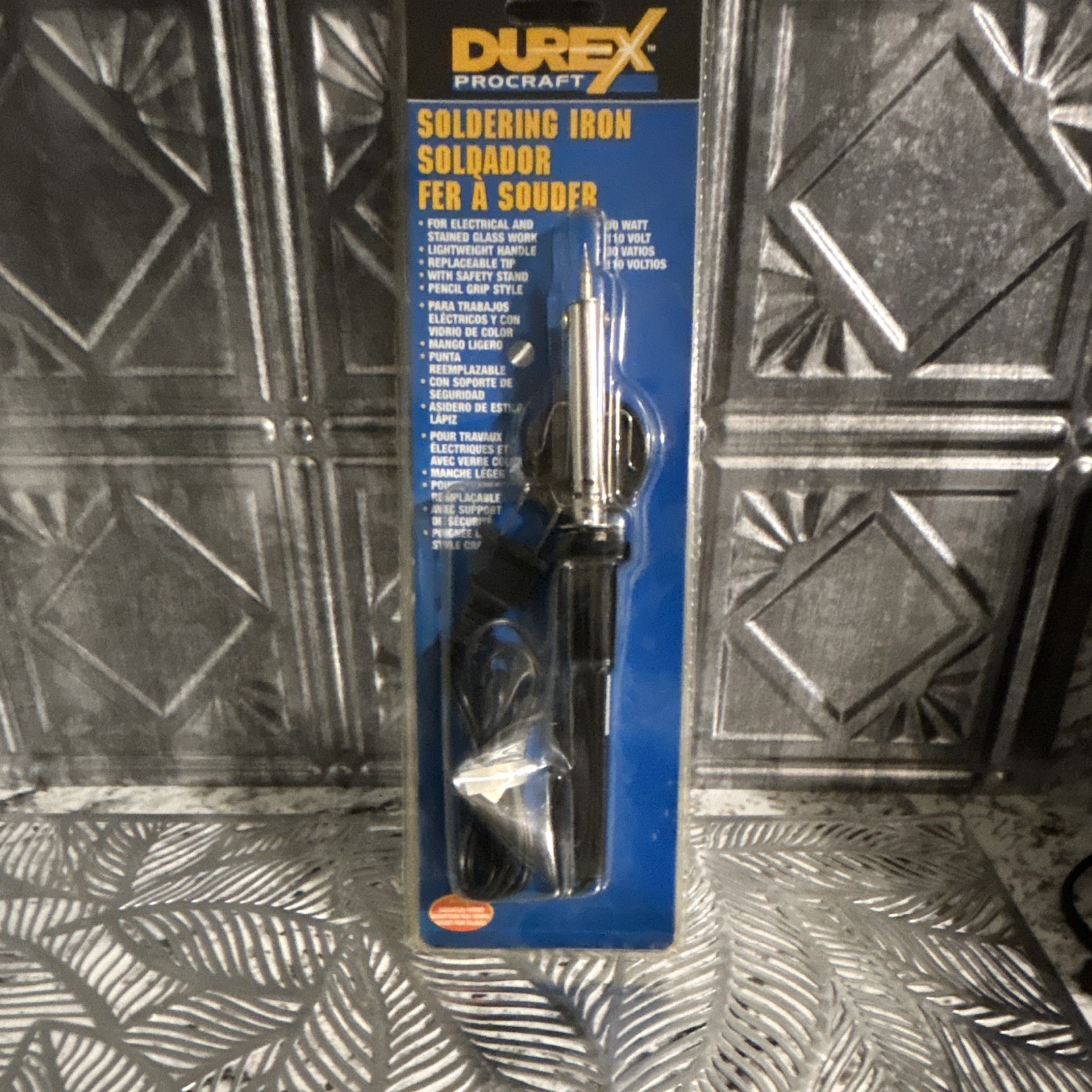 Durez Procraft 110W Corded Soldering Iron w/ Stand, Replaceable Tip
