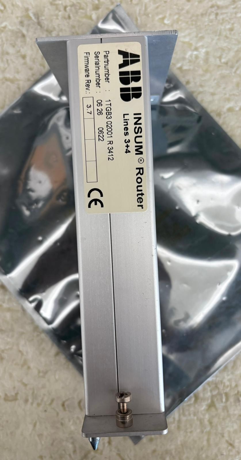 ABB INSUM Router Lines 3+4 1TGB302001R3412 Industrial Communication Module