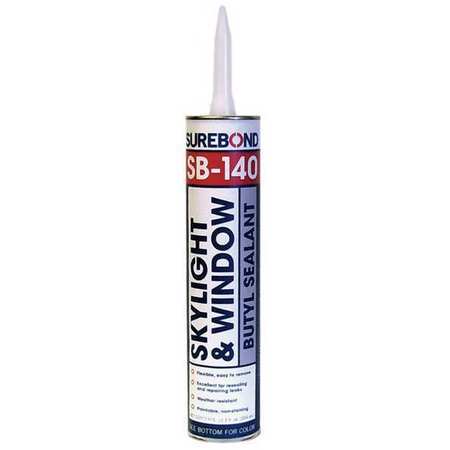 Surebond Sb-140 T Sealant, 10.3 Oz, Tube, White, Butyl Base