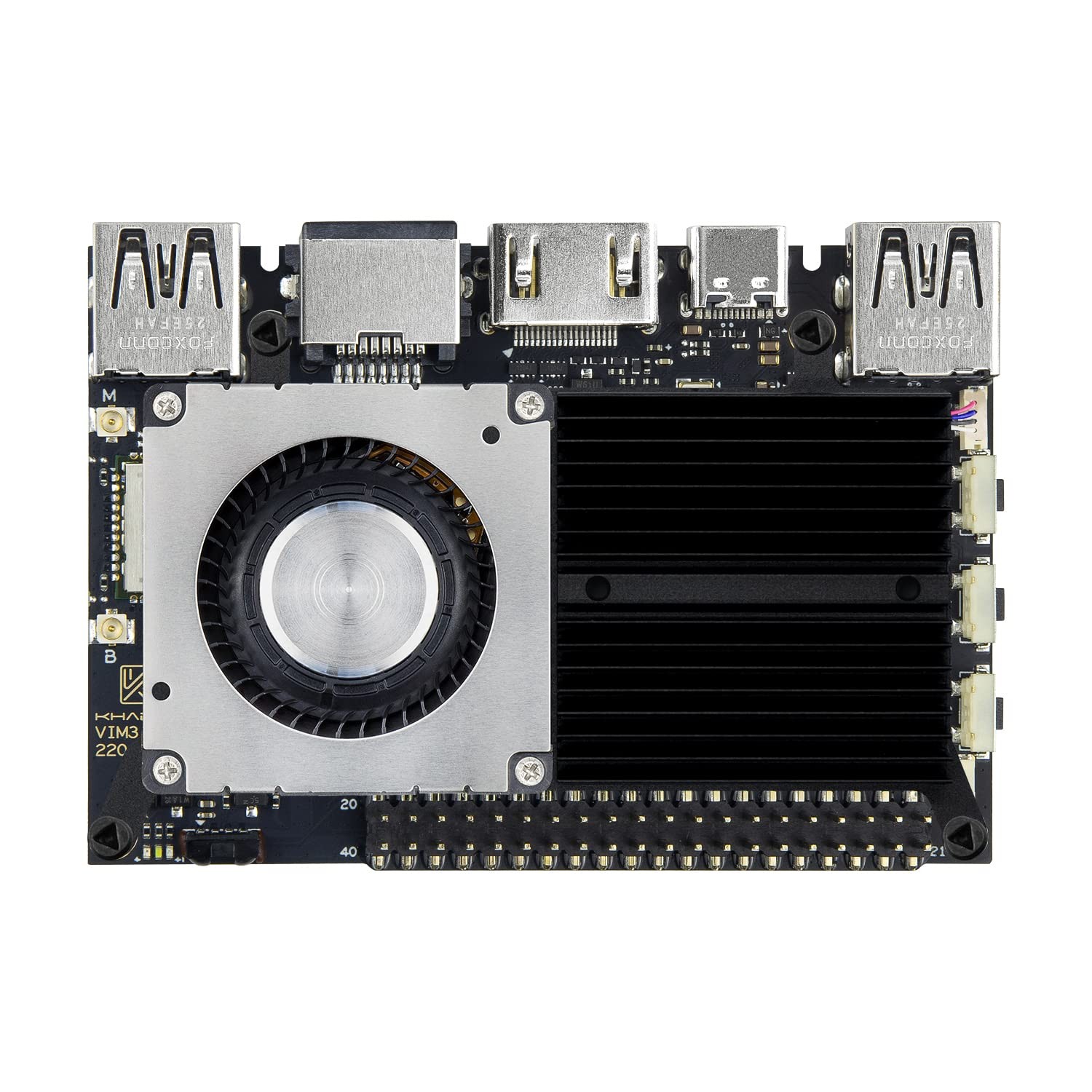 VIM3 Pro SBC Single Board Computer Amlogic A311D CPU, LPDDR4, 4GB RAM, 32GB eMMC