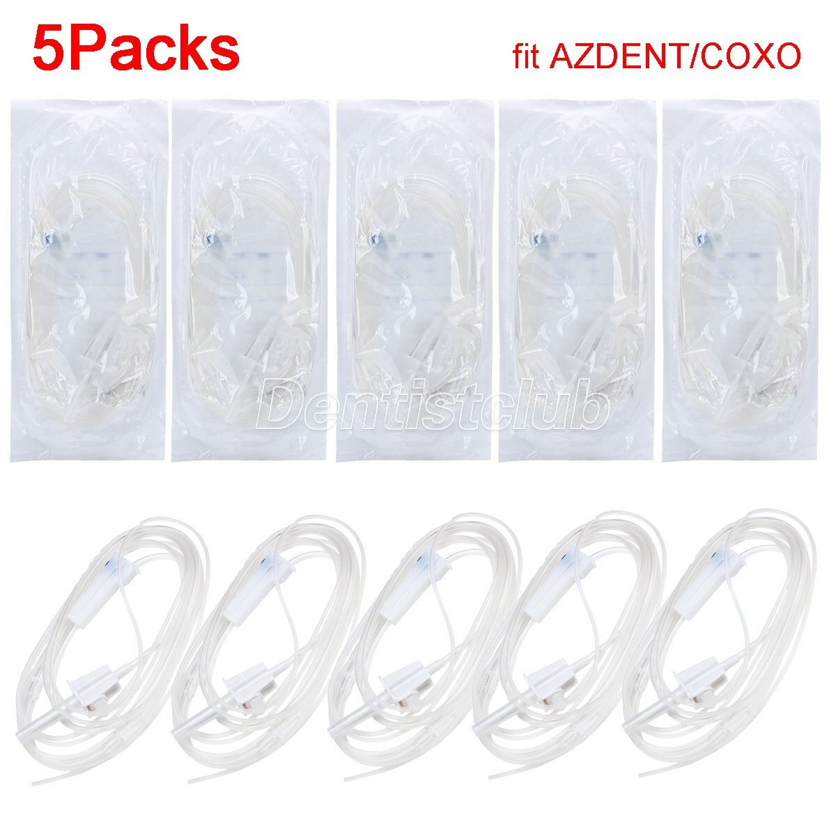 5X Dental Implant Disposable Irrigation Tube for COXO C-SAILOR & AZDENT A-CUBE