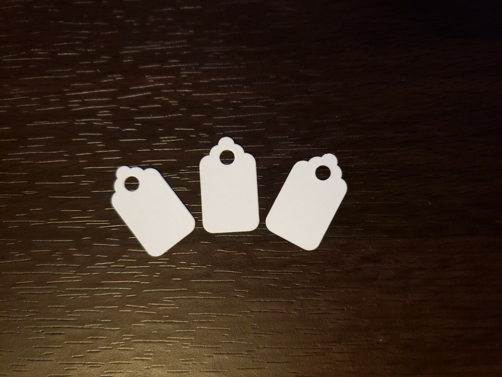 1000 Blank White Price Tags Size 1 Jewelry No String Unstrung Small 1/2″ x 1″