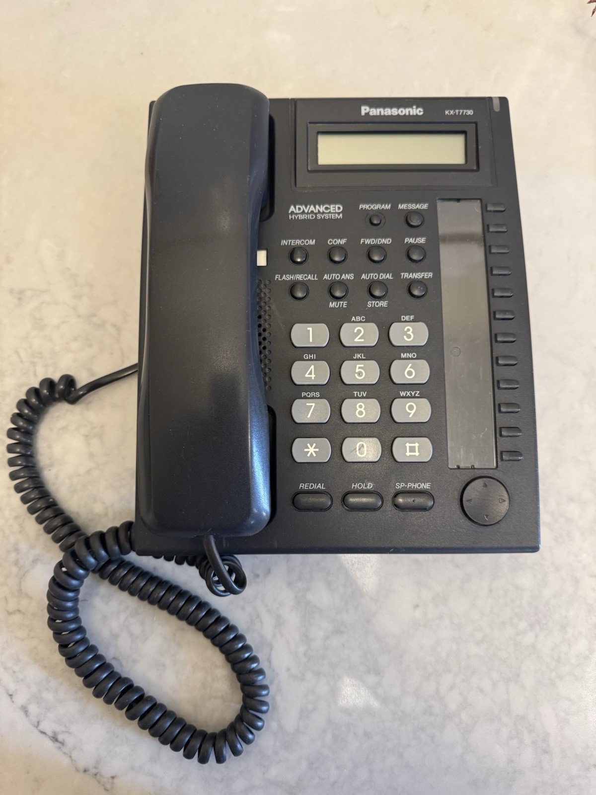 Panasonic KX-T7730-B Advanced Hybrid System Proprietary Telephone Black no Stand
