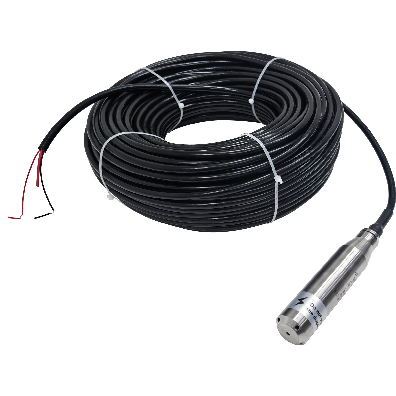 High Accuracy 0.5%FS Submersible Water Level Sensor 50M, 4-20mA, IP68 SS Probe
