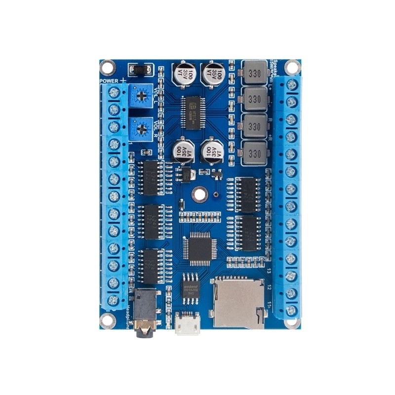 20 Input Trigger MP3 / WAV Player Module w Dual Amp – FN-BC20 Mini – Free Ship !