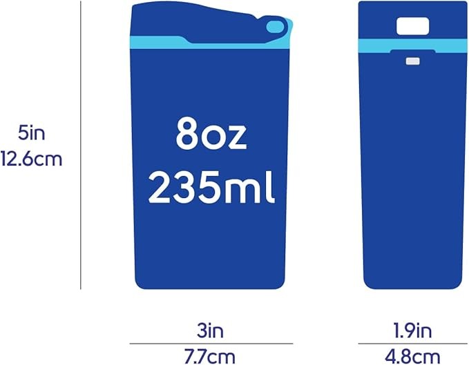 New 2022 Drink in the Box Eco-Friendly Reusable Drink Container 8oz Pink 1008PK