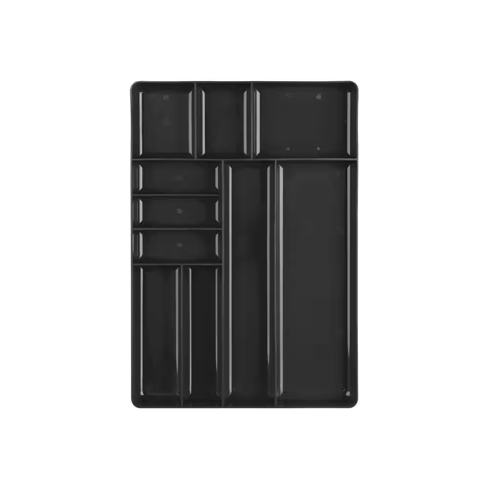 10-Compartment Organizer Tray (Black)