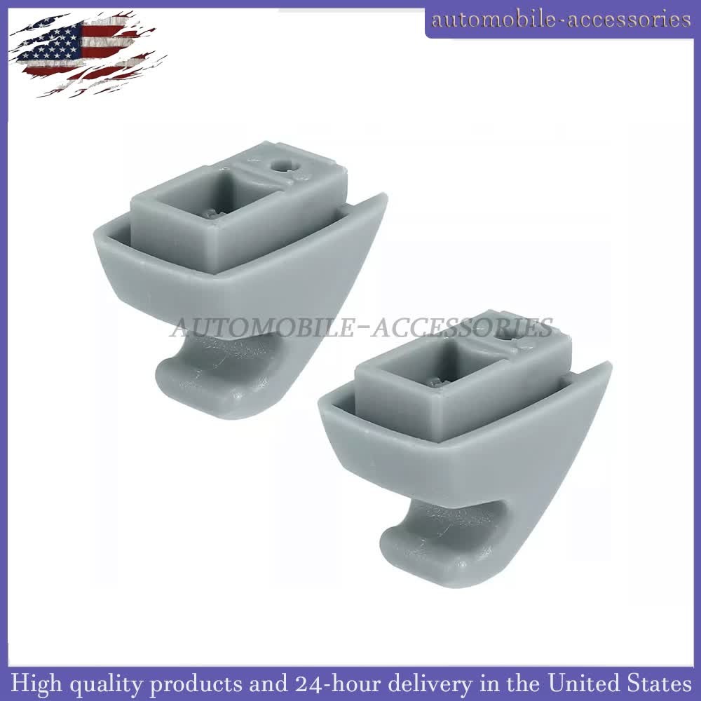 1Pair For 2007-2014 Chevrolet Tahoe Gray Sunvisor Shade Support Clip US