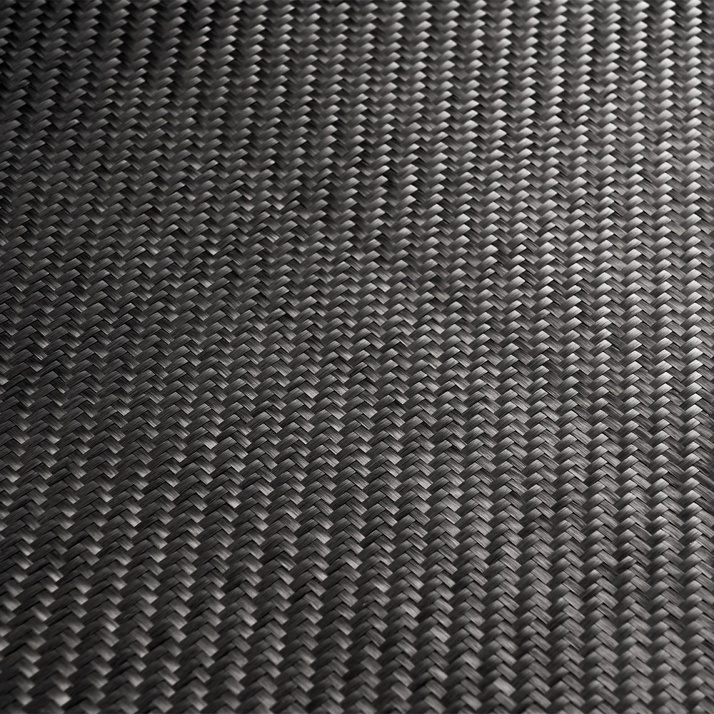 50 * 100CM Pure Carbon Fiber Fabric Cloth Roll 3k 200gsm 2×2 Twill Weave Black