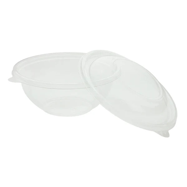 Karat 32oz PET Plastic Salad Bowl Lids – 300 ct, FP-BRL185-PET