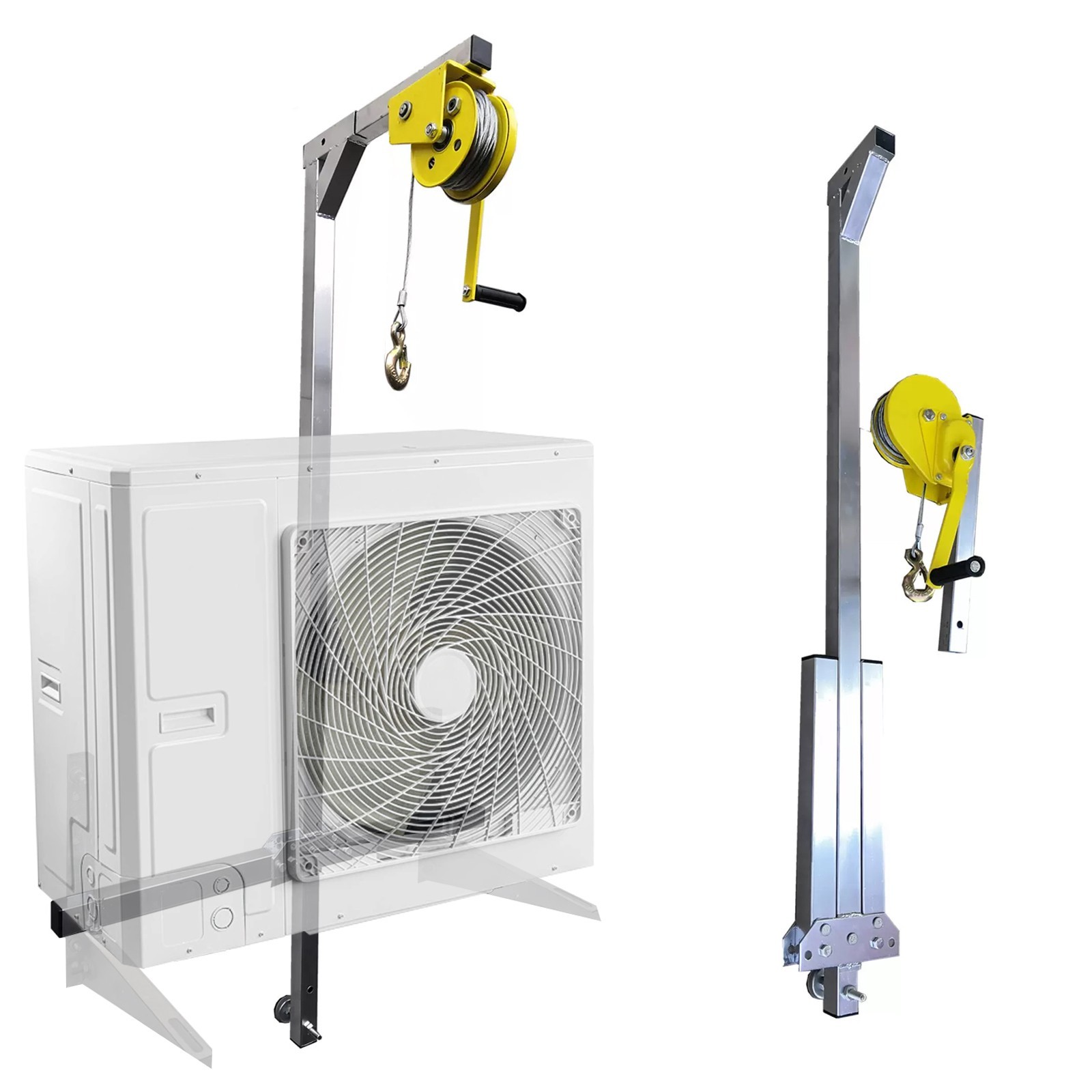 Air Conditioning Crane 10m Manual Lift, 220LB Outside Unit Installation Tools