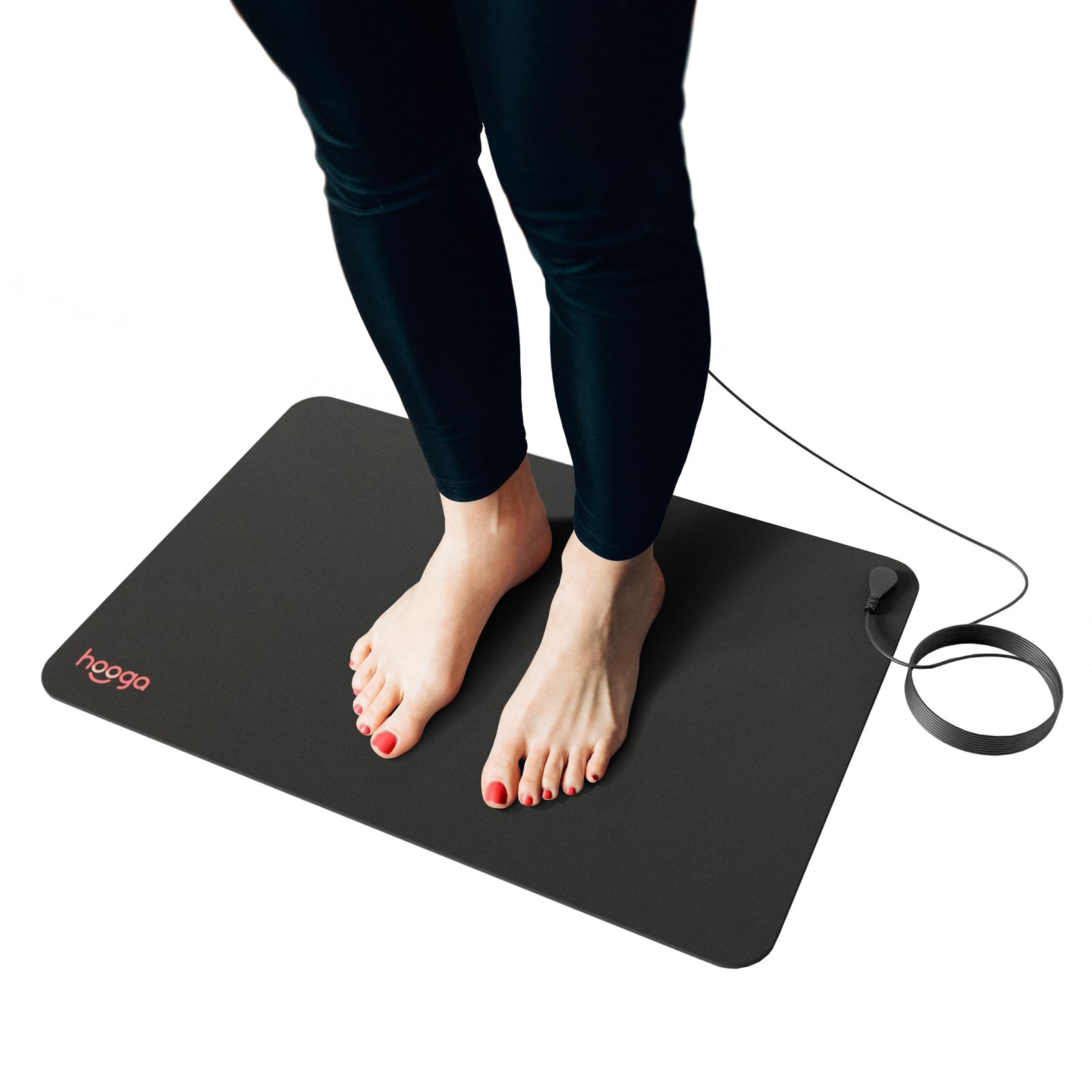 Hooga Grounding Mat For Desk Feet Floor Conductive Carbon Grounding Pad 15 Ft