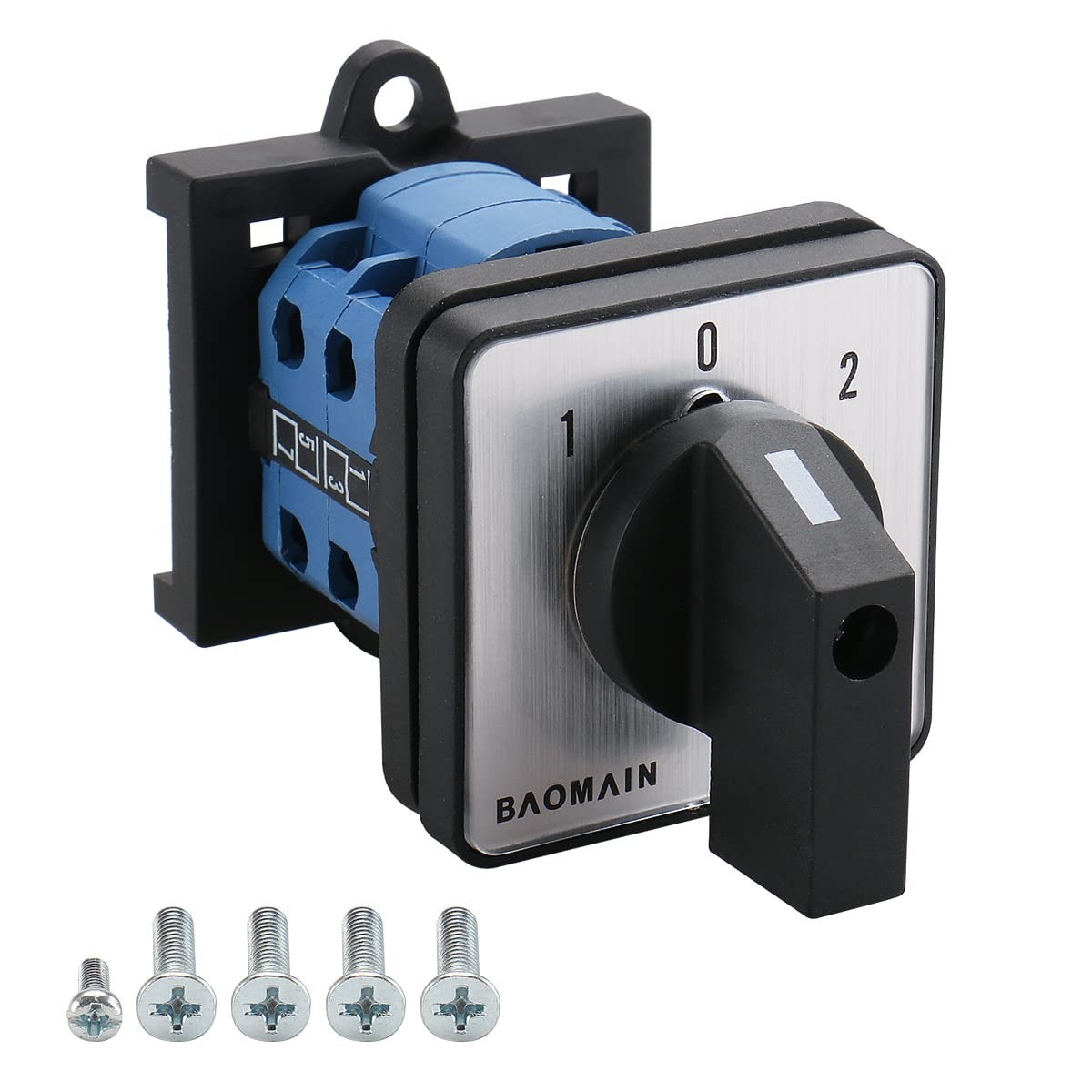 3-Position Rotary Universal Changeover Switch DIN Rail Mounted 35mm 660V 20A
