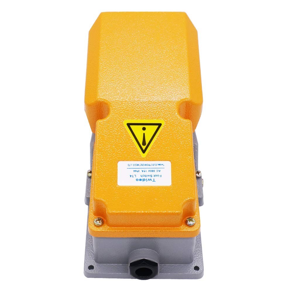 380V 15A Heavy Duty Foot Switch SPDT NO NC Electric Pedal Momentary Foot Pedal S