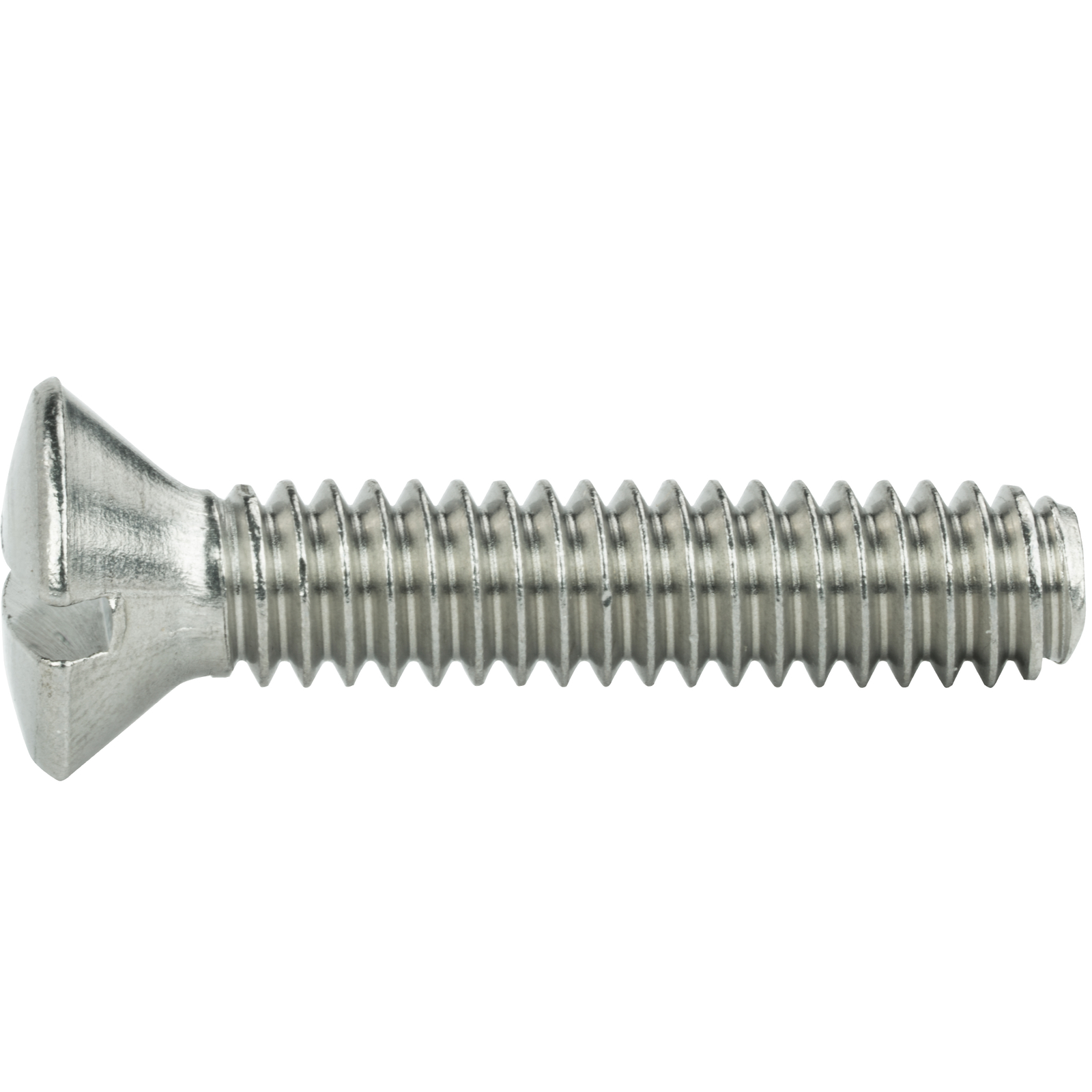 8-32 Slotted Oval Head Countersunk Machine Screws Stainless Steel 18-8 All Sizes