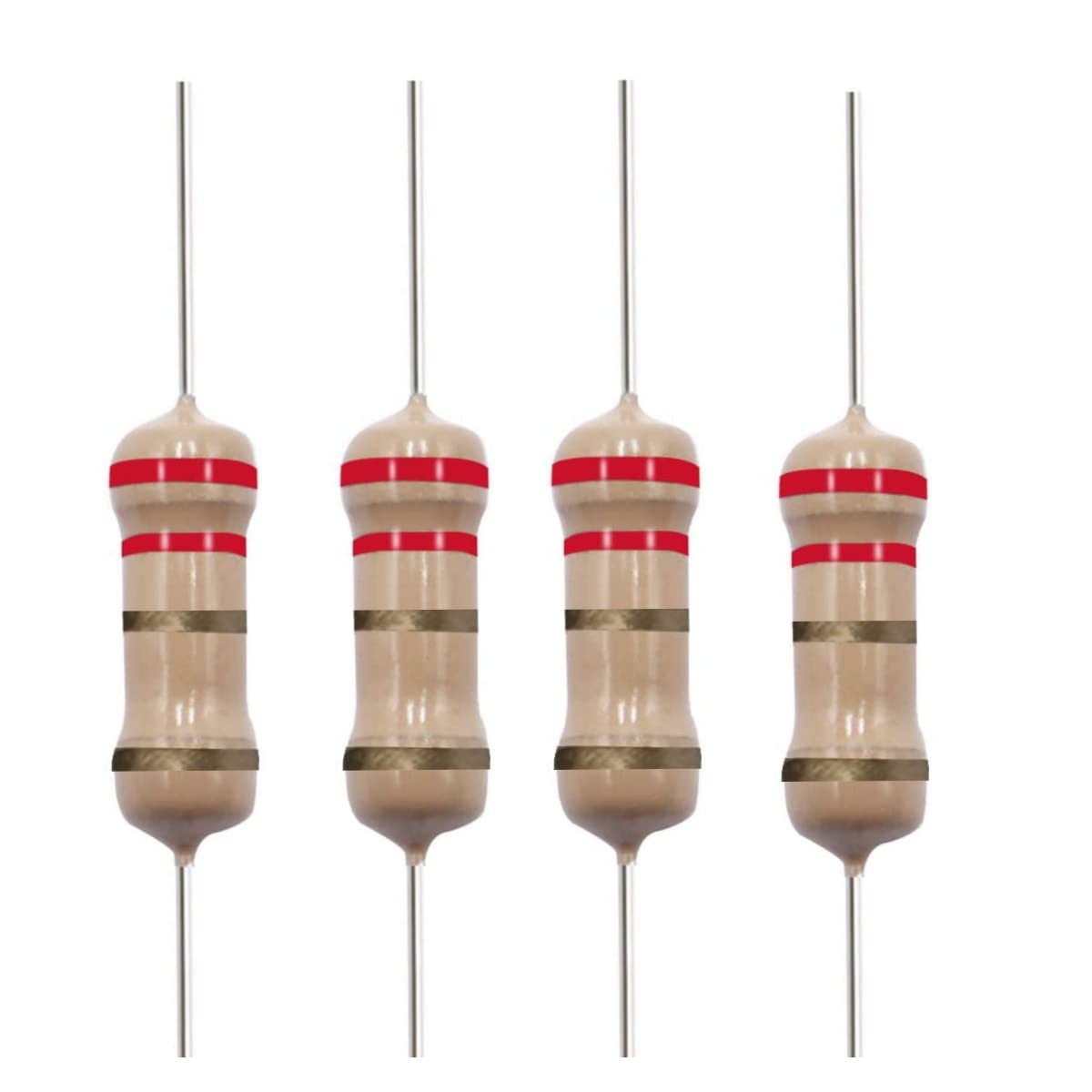 10 PCS 2.2 Ohm Resistor 1/4W 5% Tolerance Airbag Bypass Electrical Components