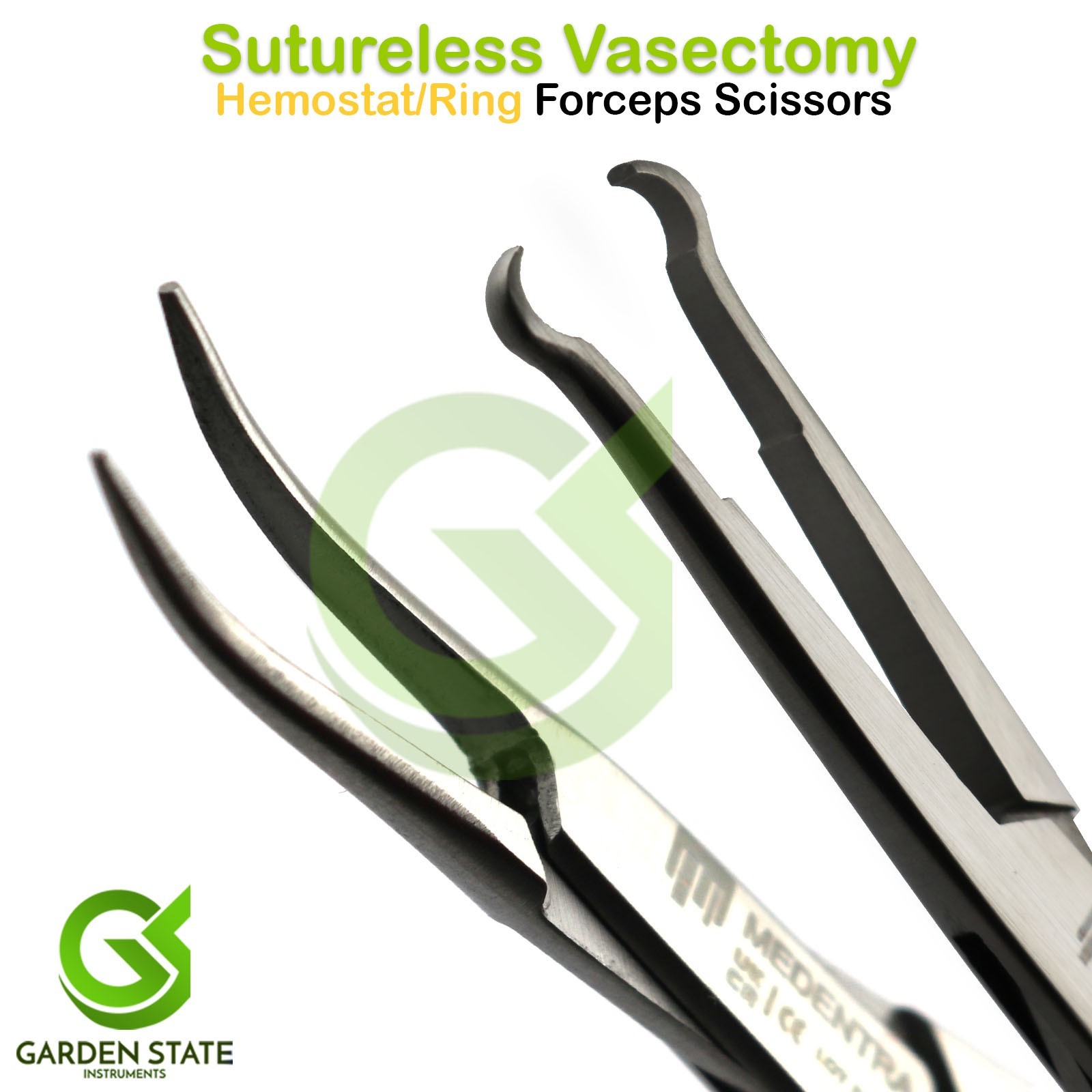 Sutureless Vasectomy Hemostat – Ring Forceps Urology Dissecting Scissors
