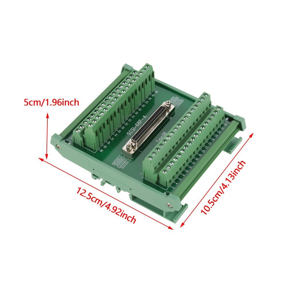 SCSI68 DB Type 68-pin Female Connector Breakout Board Terminal Module Tool