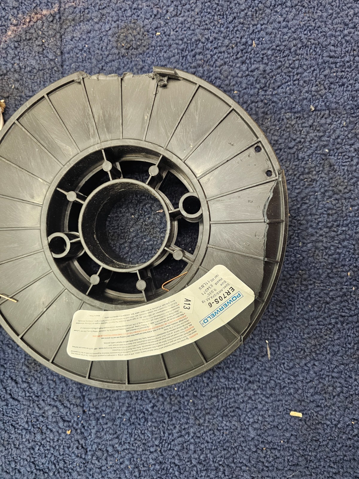 POWERWELD ER70S-6: 11 lbs Spool Welding Wire 0.035″ 834071 Heat