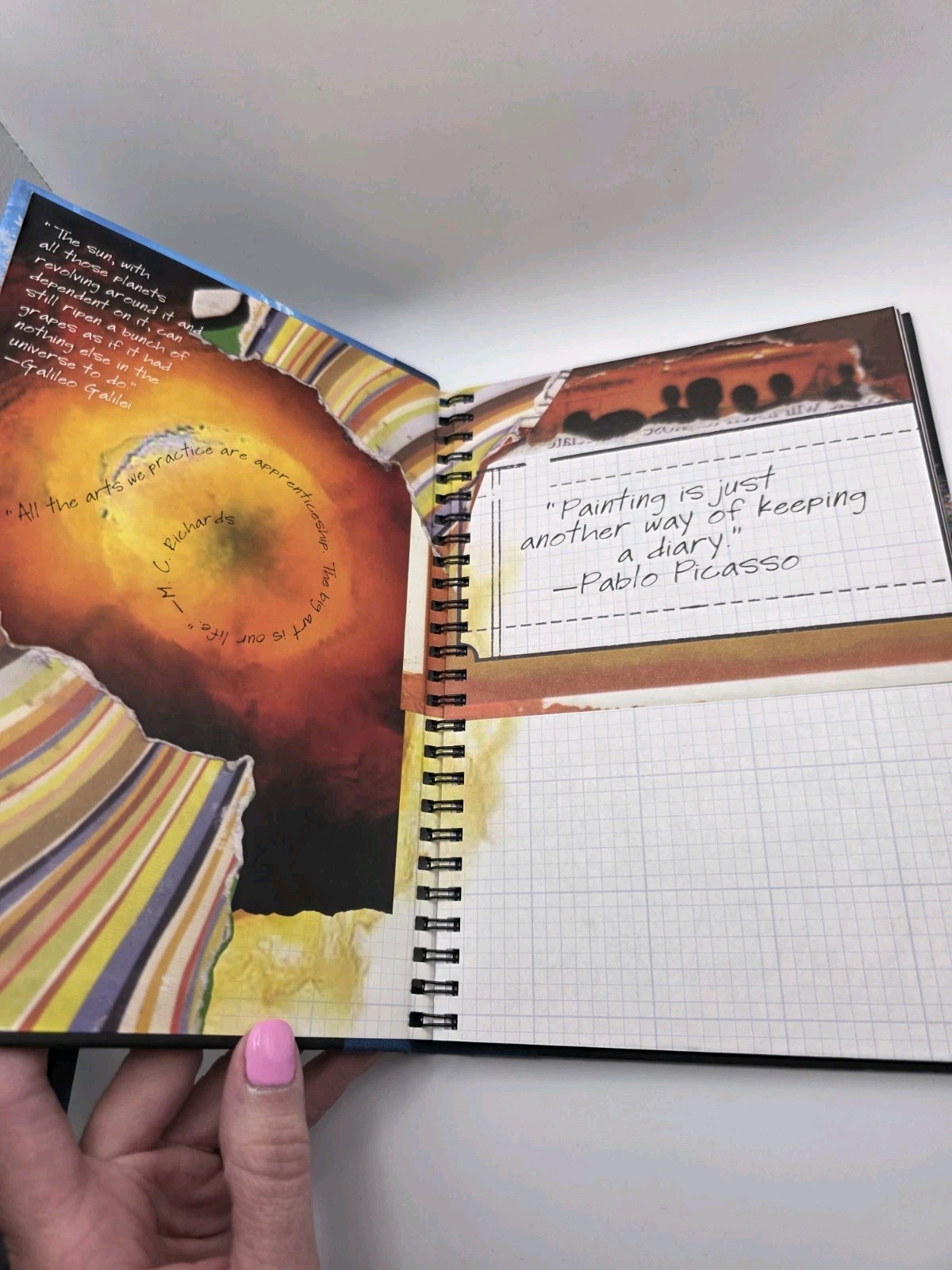 Canvas – RARE Lined Journal Blank Book New draw & Dream