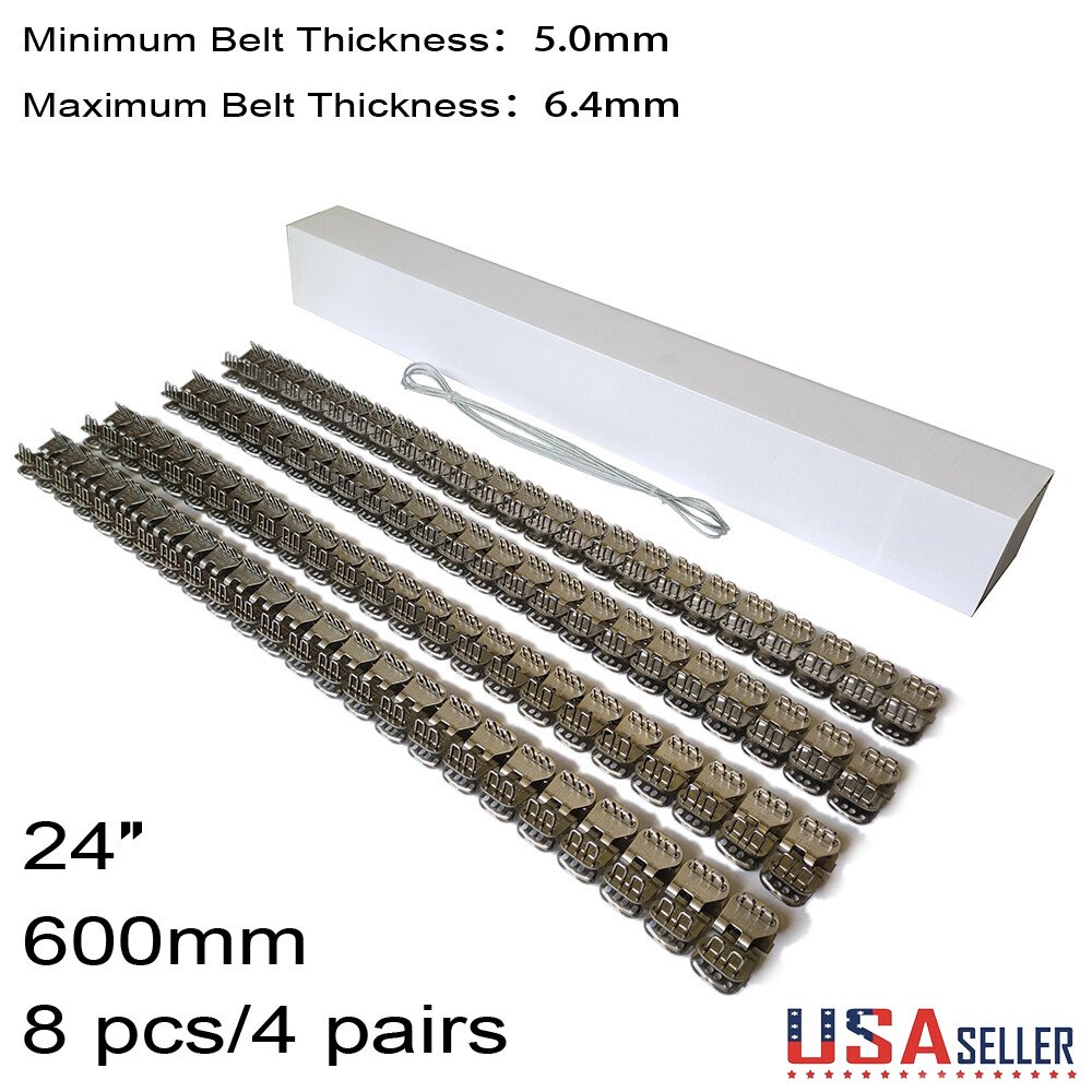 4 pairs 24″ Factory Price For 3-5mm Belts Rivet Hinged Conveyor Belt Fasteners