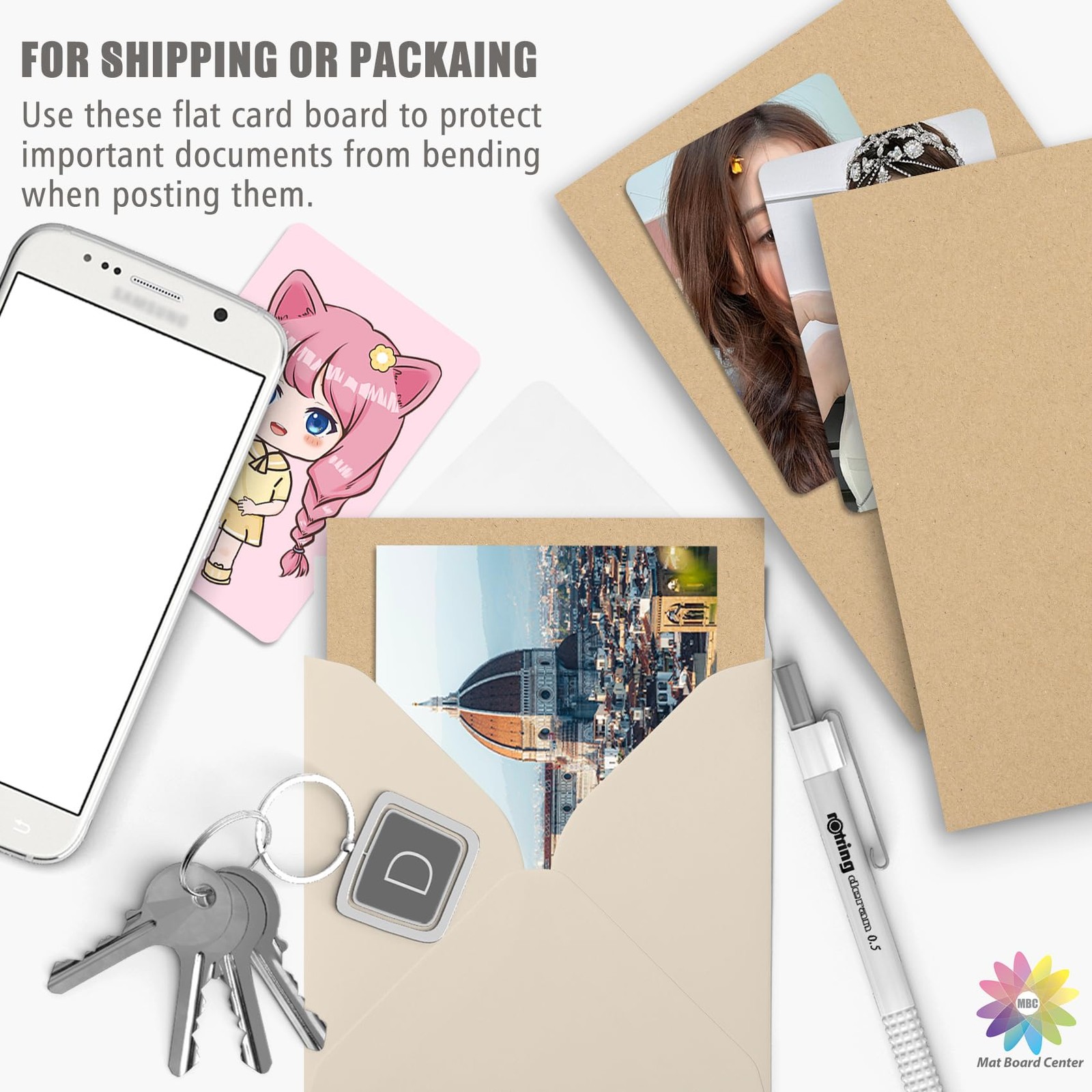Corrugated Cardboard Sheets Flat Card Board for Packing Shipping Mailing Crafts