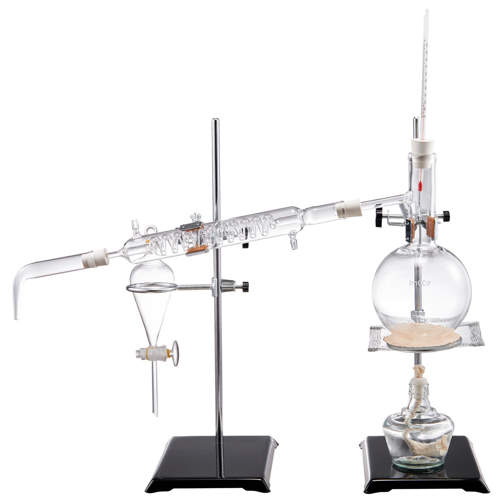 VEVOR Essential Oil Distillation Kit 500ml Distillation Apparatus 28 pcs Set