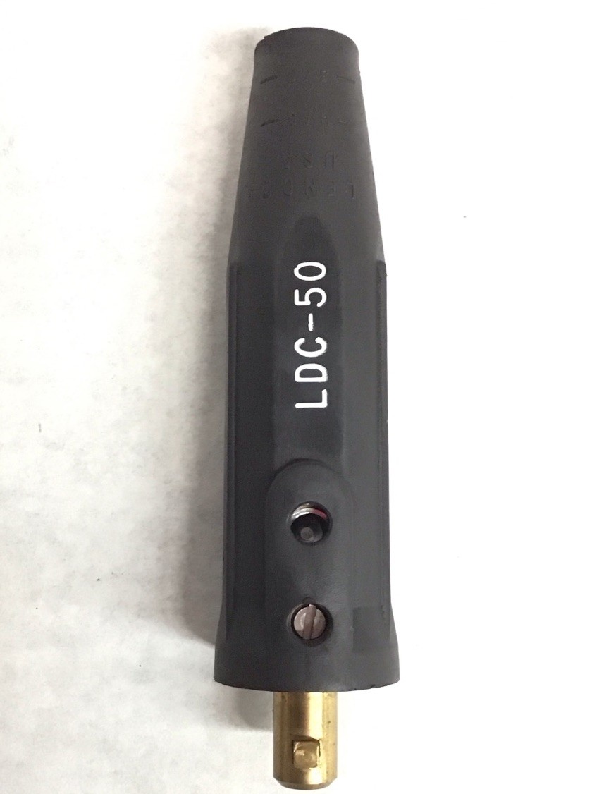 Lenco 05303 LDP-50M MACHINE CONNECTOR, DINSE STYLE ( 50), Black