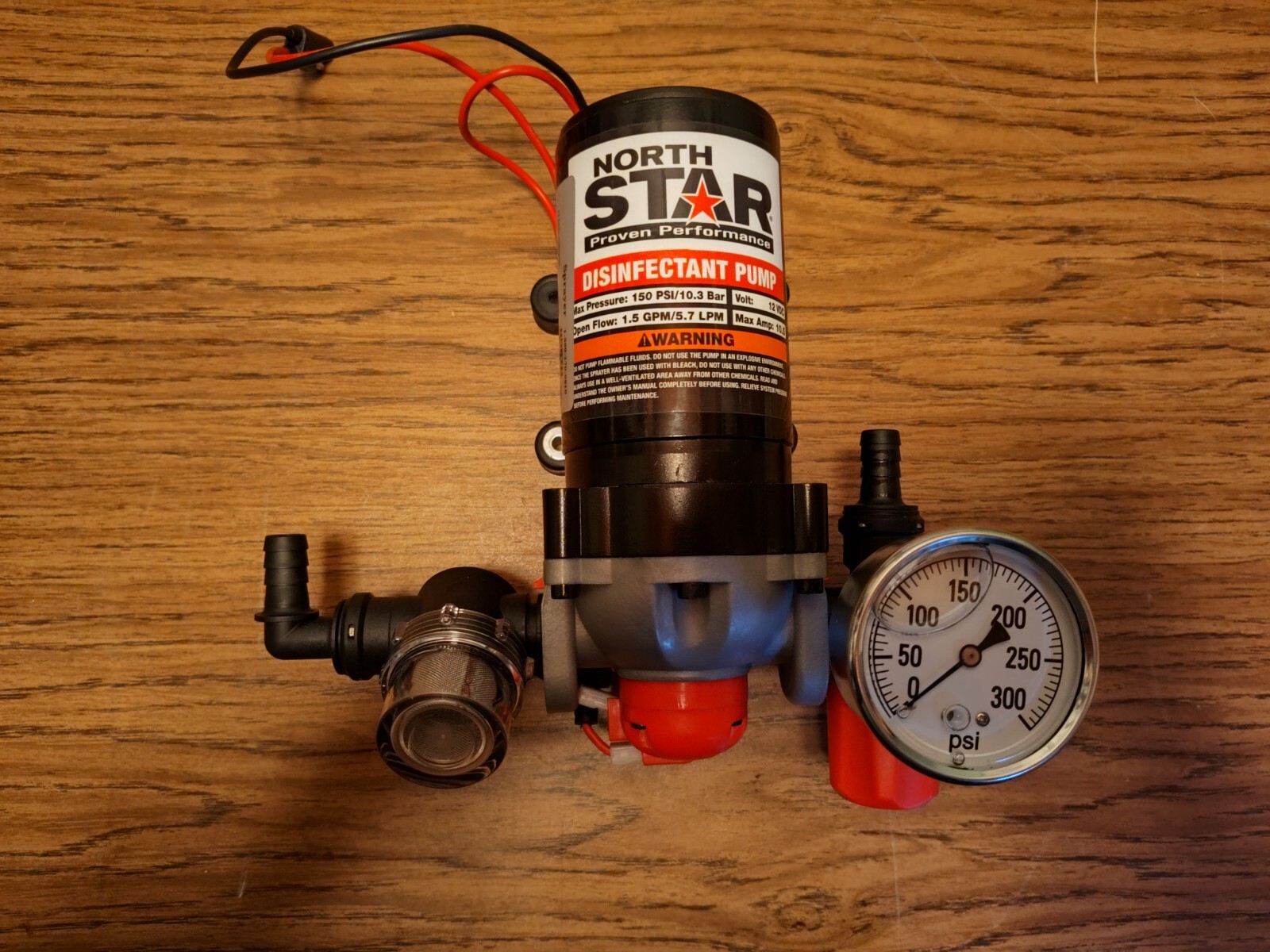 NorthStar 12V 150PSI 1.5 GPM High Pressure Disinfectant Diaphragm Pump