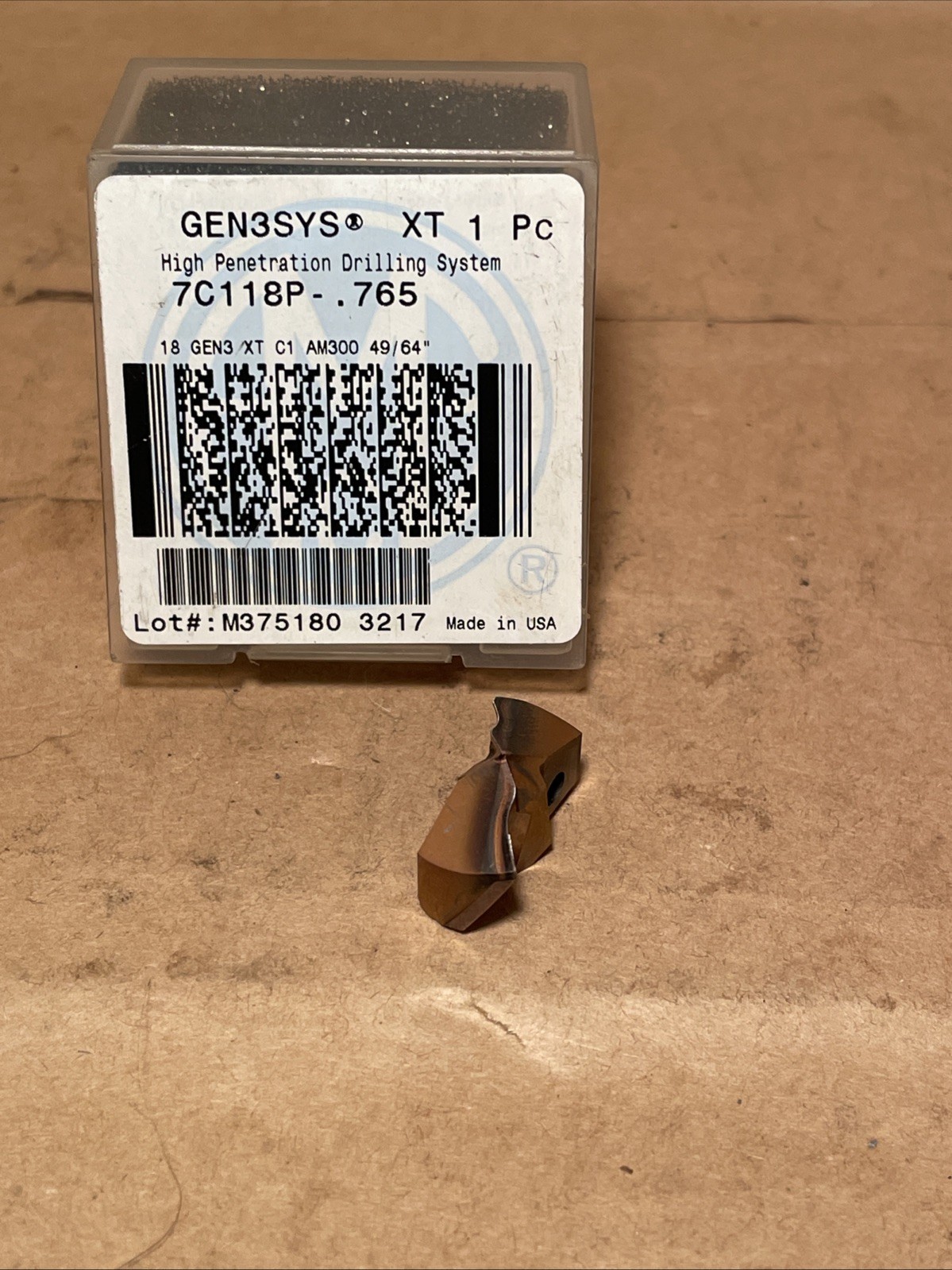 Gen3sys XT 1pc High Penetration Drilling Tip 49/64” 7C118P-.765