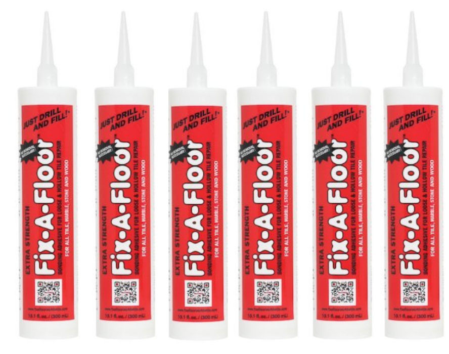 6x Fix-A-Floor Bonding Floor Adhesive for Loose & Hollow Tile Repair Fixafloor