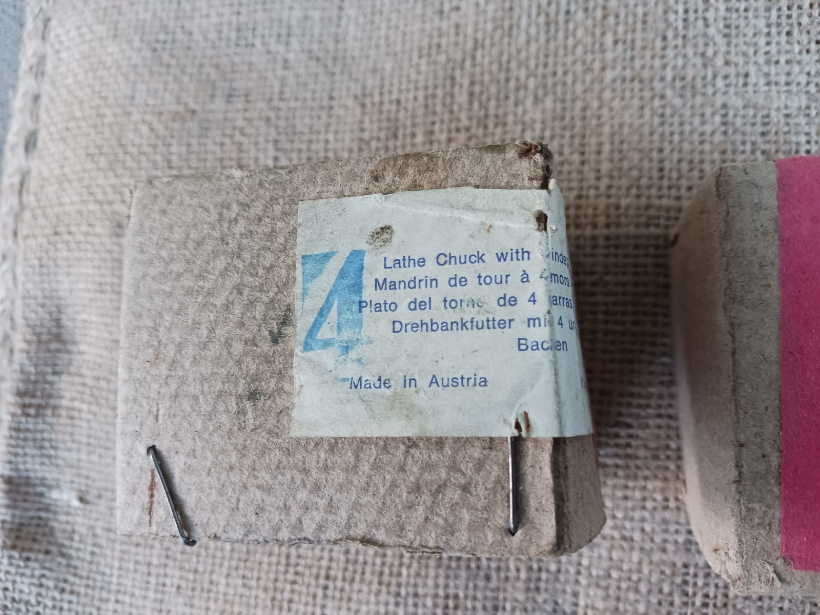 Unimat 4-jaw chuck #84-2104, M12 x 1 mm thread, Made in Austria