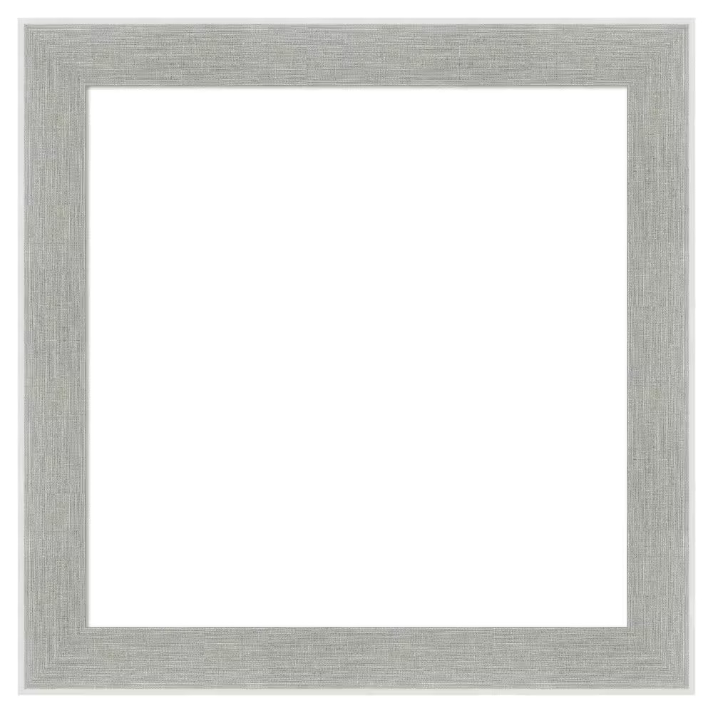 Glam Linen Grey 29 In. X 29 In. Polystyrene Framed Dry Erase Magnetic Memo Board