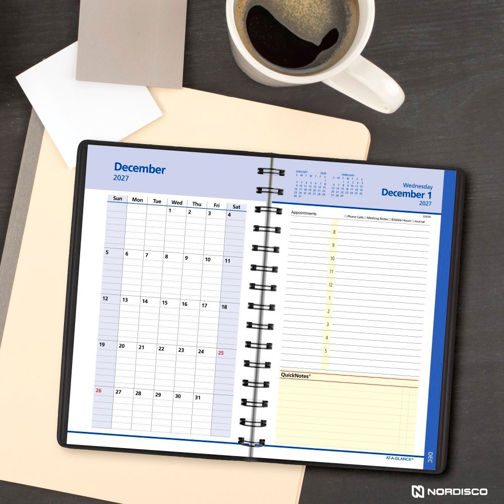2026 At-A-Glance QuickNotes 76-04-05 Daily Monthly Appointment Book, 5 x 8″