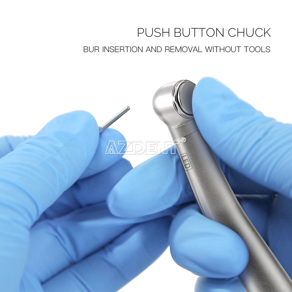 Dental LED E-generator High Speed Optic Handpiece with Quick Coupler 4Holes
