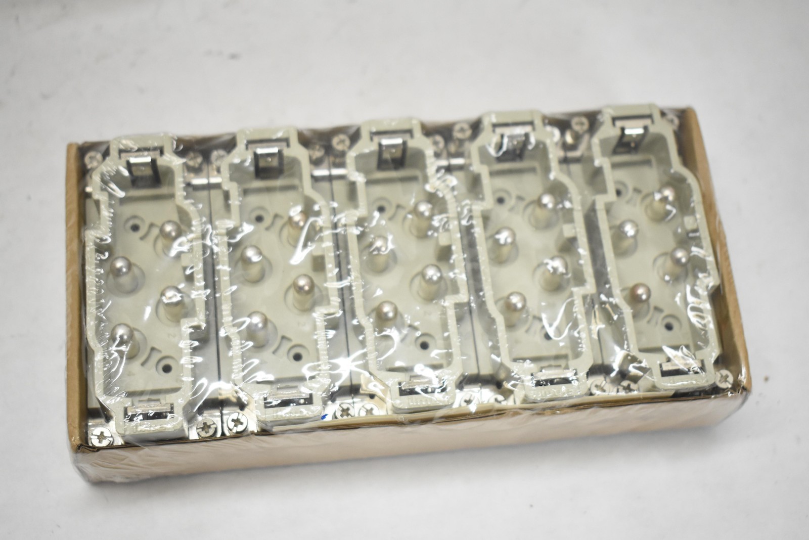 ILME CXM 4/0 4-Pole 80A Screw Insert Connector Blocks Gray Qty 5 600V Italy