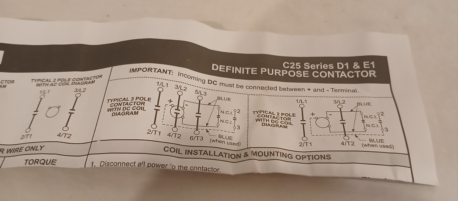 EATON 9-3185-1 Coil for C25 Contactors 110/120V 15-40A. New. Ships Free.