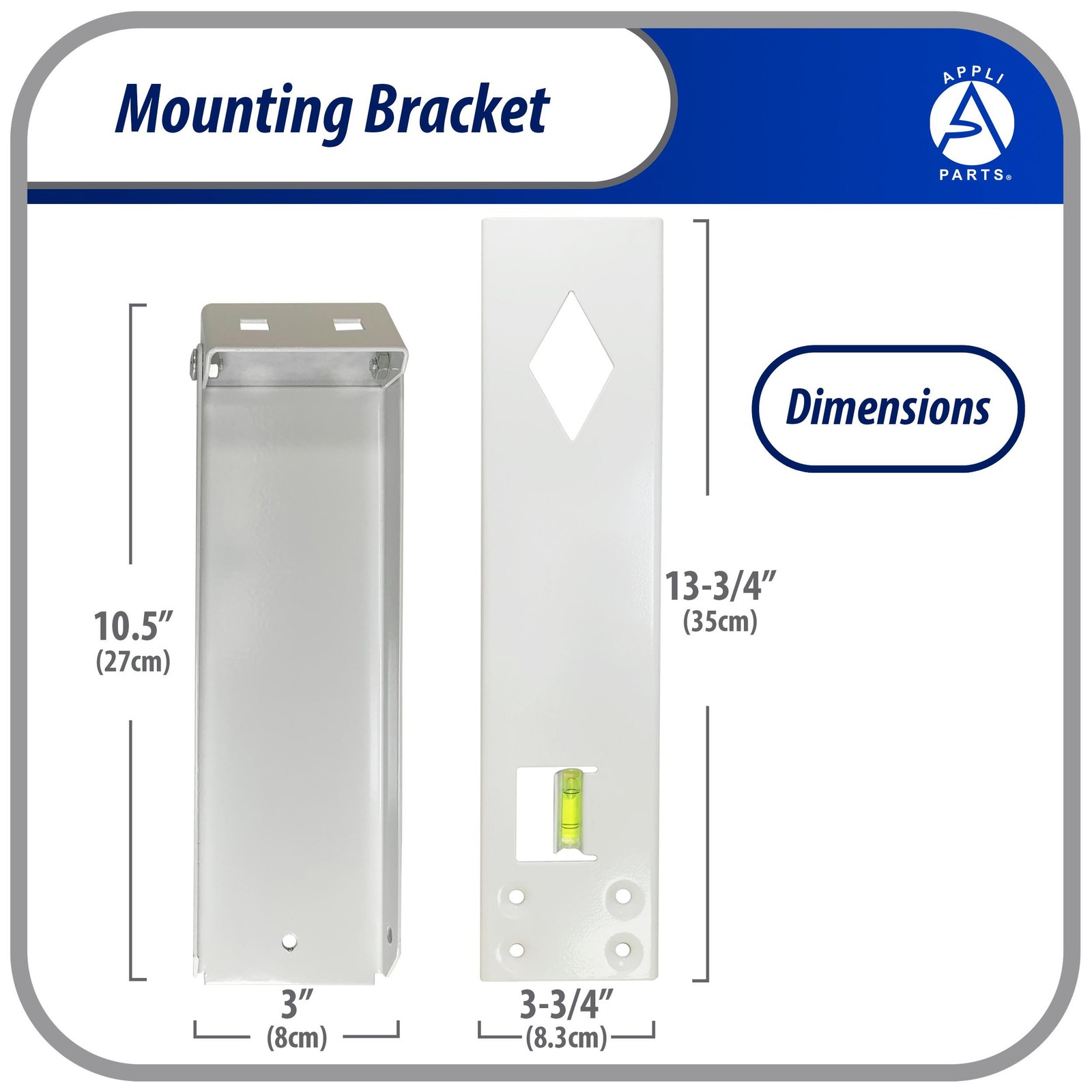 Appli Parts Window air conditioner bracket for Units Up To 77 lbs heavy duty pow
