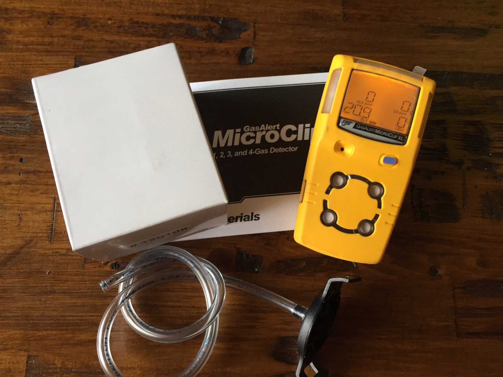 MultiGas H2S,LEL,CO,O2 MicroclipXL BW Technologies Calibrated, New Oxygen
