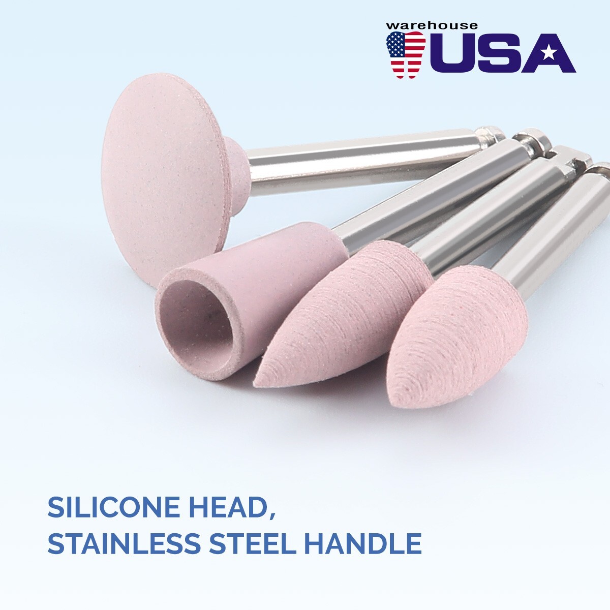 Dental Silicone Polishing Mid-Coarse/Coarse/Fine For Low Speed Handpiece 2.35mm