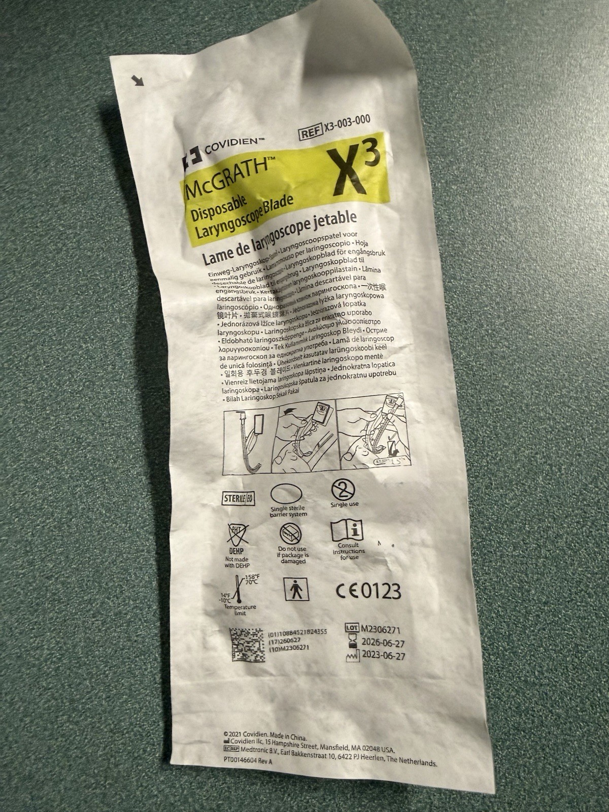(NEW) McGrath 3XL Laryngoscope Blade Non Expired