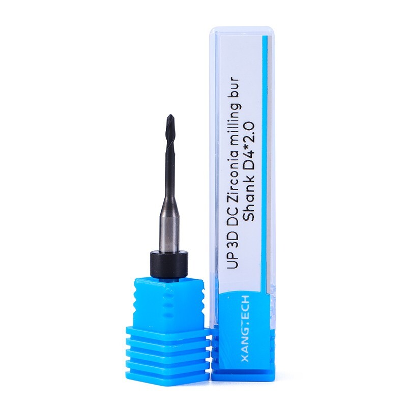 Dental UP3D Zirconia Milling Bur Cutters DC/DLC Head Diameter 0.3/0.6/1.0/2.0mm