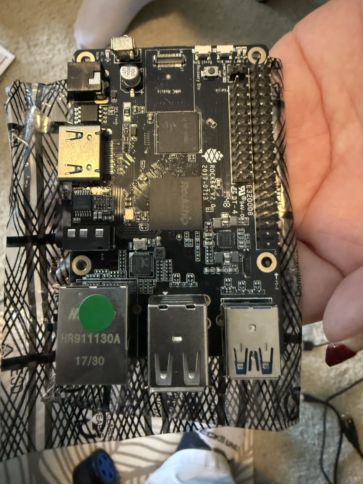 Pine64 ROCK64 ROCK64-1G ARM SBC 1GB Gigabit Ethernet HDMI USB 3.0