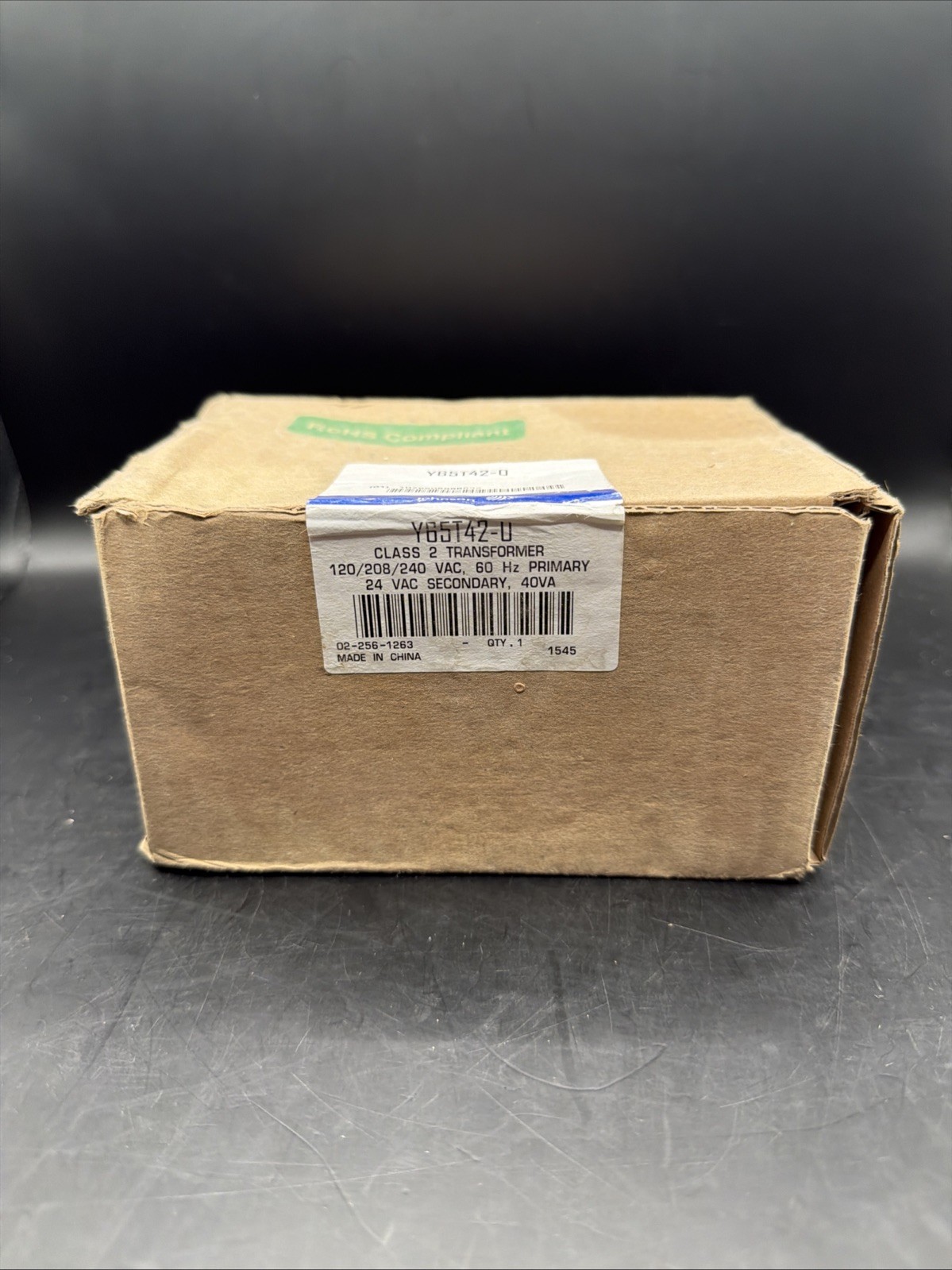 NEW! JOHNSON CONTROLS Class 2 Transformer, Open, 120V AC, 208V AC, Y65T42-0