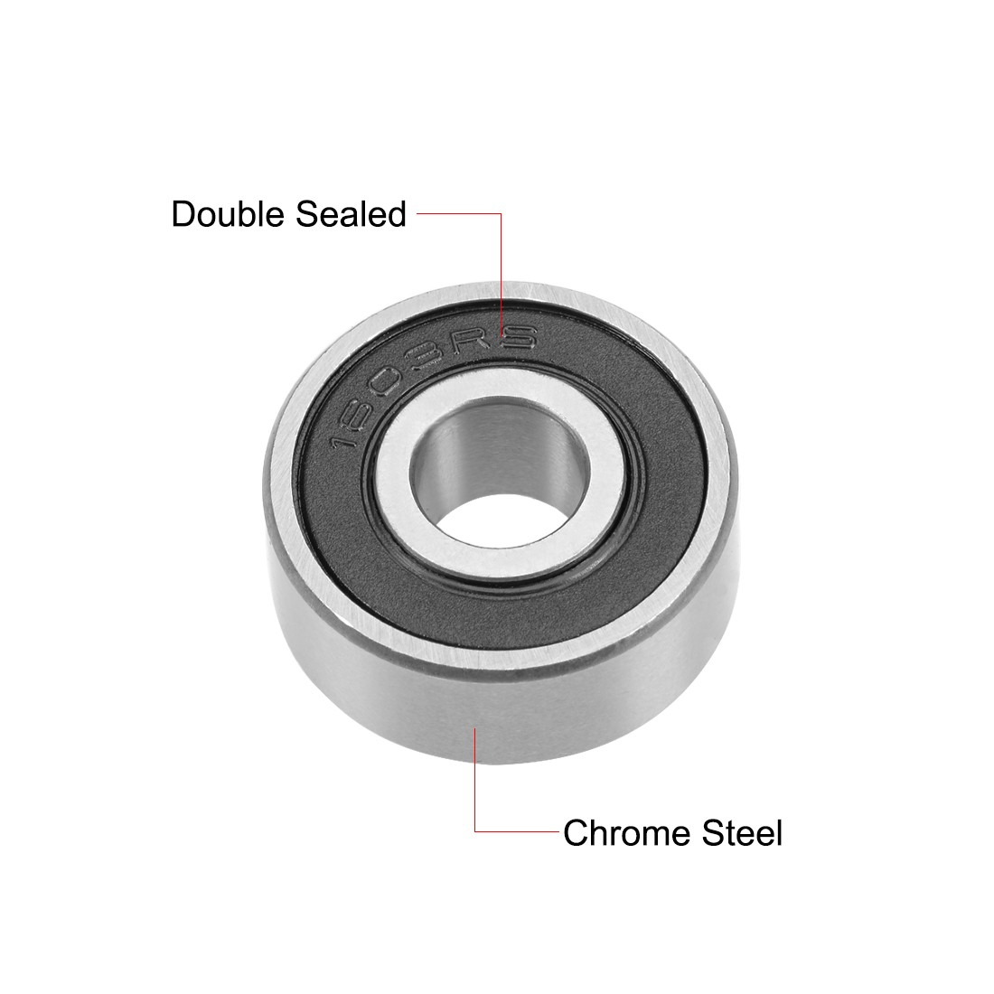 1603-2RS Deep Groove Ball Bearing 5/16″x7/8″x11/32″ Sealed GCr15 Bearings 2pack